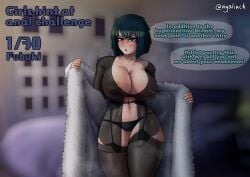 anal ass before_anal big_ass big_breasts big_butt big_thighs blush breasts busty colored_background curvy_female curvy_figure english_text fat_ass fat_thighs female fubuki_(one-punch_man) garter_belt garter_straps girls_hint_at_anal_challenge green_eyes green_hair hi_res high_res horny huge_ass huge_breasts huge_butt huge_thighs large_ass large_thighs meowlinch one-punch_man plump_ass plump_thighs pussy see-through sex solo_female text text_bubble thick thick_thighs thighhighs uncensored wide_hips