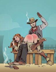 1boy cowboy johnny_75 male spanked spanking western