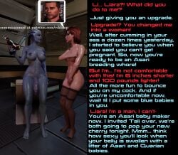 1futa 1girls 3d alien alien_futanari alien_girl alien_humanoid asari breasts caption commander_shepard dialogue dubious_consent duo english_text female femshep futadom futadom_caption futanari gender_transformation genderswap human imminent_impregnation imminent_sex liara_t'soni light-skinned_female light_skin male maleshep mass_effect mtf_transformation nude pale_skin raygun rule_63 self_upload standing tagme text transformation vikhlop