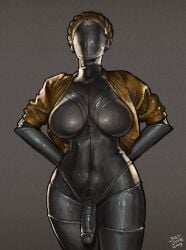 1futa 2d android arms_behind_back atomic_heart big_breasts blonde_hair breasts faceless faceless_character faceless_futanari featureless_breasts flaccid futa_only futanari humanoid humanoid_penis jacket justsomenoob large_breasts left_(atomic_heart) metal metal_arm metal_ass metal_body metal_breasts metal_futa metal_hair metal_hand metal_legs metal_penis metal_skin metalic_skin metallic_body metallic_hair metallic_hands metallic_penis metallic_skin nude penis pinup_pose red_dress robot robot_girl robot_humanoid russian shiny_skin solo solo_futa standing the_twins_(atomic_heart) thick_thighs wide_hips