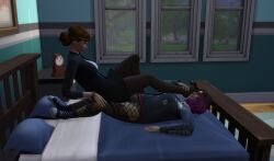 3d chubby devious_desires deviousdesires fishnets foot_fetish foot_lick foot_worship glasses pantyhose the_sims the_sims_4 yuri