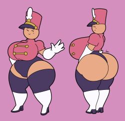 ass big_ass big_breasts breasts bubble_butt dorahden hourglass_figure huge_ass marching_band_uniform