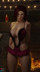 1girls 3d athletic_female avengers black_widow_(marvel) blender_(software) breasts busty christmas cleavage female female_only human lingerie marvel marvel_comics natasha_romanoff open_shirt pawg red_hair red_lj scarlett_johansson short_hair skirt solo voluptuous x-mas