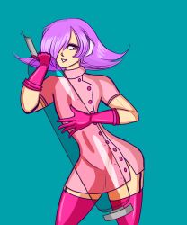 lilac_hair lumine_(mega_man) mega_man mega_man_x nurse_uniform ratprt reploid robot