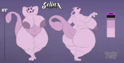 banga_bear big_ass big_breasts breasts bubble_butt female huge_ass mewtwo pokemon pokemon_(species) thick_thighs wide_hips