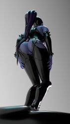 1girls 3d big_ass blizzard_entertainment female female_only latex leather long_boots long_legs noob34 overwatch solo widowmaker