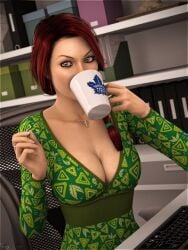 breasts desk glasses mug sydgrl3d