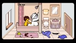 1boy 1girls 2d 2d_animation accurate_art_style animated anthro anthro_penetrated bathroom bigger_female clothes_on_floor deltarune female_anthro female_penetrated human human_on_anthro human_penetrating human_penetrating_anthro in_bathtub interspecies interspecies_pregnancy kris_(deltarune) larger_female larger_penetrated male/female male_human male_human/female_anthro male_penetrating male_penetrating_female mp4 pixel_animation pixel_art pregnant sex smaller_male smaller_penetrating sound straight tagme technical_incest theevilfallenone toriel undertale_(series) video