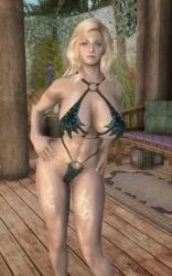 3d animated big_ass big_breasts bikini blonde_hair blue_eyes dommy_mommy elf_orc_lunaire glasses huge_ass huge_breasts large_ass large_breasts rebecca_(original_character) seductive skyrim tagme the_elder_scrolls tight_clothing video