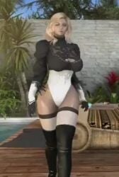 3d animated big_ass big_breasts blonde_hair blue_eyes cosplay dommy_mommy elf_orc_lunaire glasses huge_ass huge_breasts large_ass large_breasts nier:_automata rebecca_(original_character) seductive shorter_than_10_seconds skyrim tagme the_elder_scrolls tight_clothing video yorha_2b_(cosplay)