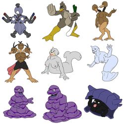 anthro betbeter betbeton dewgong dodo_(pokemon) dodorio dodrio doduo farfetch'd furry grimer jugon kamonegi magneton muk nintendo pawou pokémon_(species) pokemon pokemon_(species) pokemorph pokephilia rarecoil seel shellder video_games