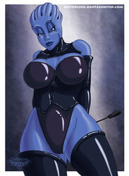 1girls alien alien_girl asari boots female female_only mass_effect no_humans notorious84 solo tagme thigh_boots thighhigh_boots thunder_thighs