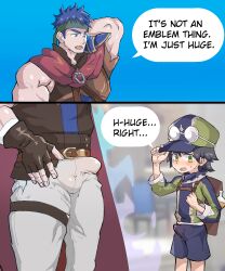 bara dialogue erection_under_clothes fire fire_emblem fire_emblem:_path_of_radiance fire_emblem:_radiant_dawn fire_emblem_engage gay ike_(fire_emblem) jean_(fire_emblem) male male/male male_only totenhai yaoi