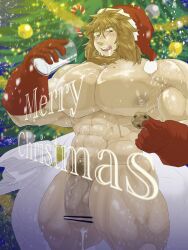 abs bara biceps christmas christmas_outfit gay huge_cock huge_cock male male_focus male_only muscle muscles muscular muscular_arms muscular_ass muscular_back muscular_legs muscular_male muscular_thighs nagare nipples pecs veins veiny_penis