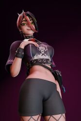 1girls clothed delt_ra female fortnite fortnite:_battle_royale helsie_(fortnite) solo