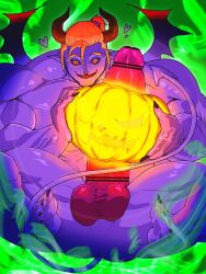 abs bara biceps censored fucking_pumpkin gay halloween hyper hyper_balls hyper_genitalia hyper_penis hyper_testicles jack-o'-lantern male male_focus male_only muscle muscles muscular muscular_arms muscular_ass muscular_back muscular_legs muscular_male muscular_thighs nagare nipples pecs veins veiny_penis