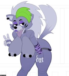 animatronic big_breasts dsmnup five_nights_at_freddy's five_nights_at_freddy's:_security_breach furry pierced_nipples roxanne_wolf_(fnaf) solo