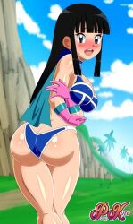 1girls big_ass big_breasts chichi chichi's_armor dragon_ball female muscular_female pk-studios tagme thick_thighs