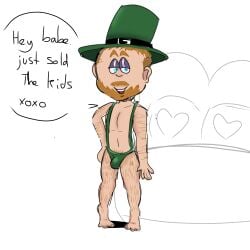 blue_eyes ginger_hair hairy leprechaun male_only sheebishly stpatricksday2022 toes twink