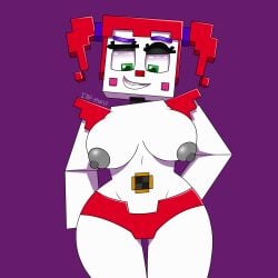 2022 animatronic baby_(fnafsl) breasts circus_baby circus_baby_(fnaf) circus_baby_(minecraft) clown clown_girl digital_media_(artwork) fazbear_&_friends_(zamination) female female_only five_nights_at_freddy's five_nights_at_freddy's:_sister_location fnaf green_eyes mhope034 minecraft nipples panties red_hair robot robot_girl scottgames sister_location twintails ultimate_custom_night