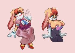 1girls anthro big_breasts fanning_self female glassfish lagomorph lagomorph_humanoid mature_female milf mobian mobian_(species) mobian_rabbit mother rouge_the_bat_(cosplay) sonic_(series) sonic_the_hedgehog_(series) sweat tagme thick_thighs vanilla_the_rabbit