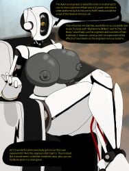 big_breasts big_butt crossed_legs death funny gigantic_breasts gigantic_thighs glados halfeb halfeb_the_dingo milf portal_(series) robot robot_girl robot_humanoid thick_ass thick_breasts thick_thighs