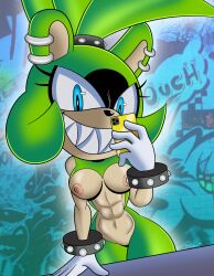 2023 anthro big_breasts breasts collar ear_piercing evil_smile female female_only hi_res idw_comics idw_publishing mobian_(species) mobian_monster muscular nipple_piercing nipples nude piercing pussy sega selfie sharp_teeth sonic_(series) sonic_the_hedgehog_(comics) sonic_the_hedgehog_(idw) sonic_the_hedgehog_(series) surge_the_tenrec tenrec