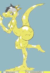 anonymous_guitar dragon female furry goo_creature slime_dragon slime_girl