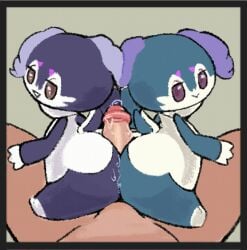 1boy 2023 2girls ass big_ass buttjob double_buttjob female furry generation_8_pokemon hot_dogging indeedee male male_pov nintendo penis pokémon_(species) pokemon pov precum sex shiny_pokemon shortstack size_difference unknown_artist