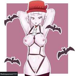 1girls armpits big_breasts discord_(app) discord_tag harness hat pussy roblox roblox_avatar sasagix source_request tagme tiktok vampire white_hair white_skin youtube youtube_hispanic