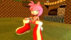 3d amy_rose bracelet bracelets breasts female_only green_eyes green_hill_zone lily_pad_(artist) pink_fur pink_hair pussy shoes showing_off sonic_(series) sonic_the_hedgehog sonic_the_hedgehog_(series) source_filmmaker tan_body