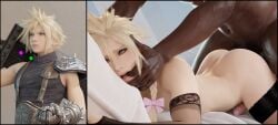 2boys 3d ahe_gao anal_sex ass bed bed_sheet bedroom before_and_after before_sex big_butt blender blonde_hair bow butt_crack cloud_strife cum cum_while_penetrated dark-skinned_male dark_skin elbow_gloves femboy feminine_male final_fantasy final_fantasy_vii finger_in_mouth gay girly gloves hand_on_head huge_ass interracial kaylzara large_ass long_hair lying lying_on_stomach male male/male male_only male_penetrated male_penetrating male_penetrating_male maledom malesub muscular muscular_male pleasure_face pretty_boy sex sissy stockings submissive submissive_male thighhighs tongue trap twintails yaoi