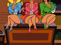 3girls aged_up big_breasts big_butt big_hair black_hair black_hair_female blonde_female blonde_hair blonde_hair_female blossom_(powerpuff_girls) bottom_heavy breasts bubbles_(powerpuff_girls) busty buttercup_(powerpuff_girls) cartoon_network clothed clothing curvy curvy_figure digital_drawing_(artwork) digital_media_(artwork) females females_only hero heroine high_heels hips huge_breasts human humanoid large_ass large_breasts legs light-skinned_female light_skin lips lipstick long_hair_female mature mature_female orange_hair orange_hair_female powerpuff_girls samperez short_hair slim_waist superhero superheroine thick thick_hips thick_thighs thighs toonami top_heavy voluptuous wide_hips