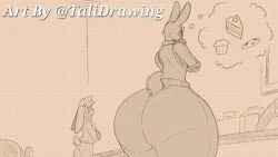 2d_animation animated anthro ass big_ass big_butt femboy furry huge_ass hyper_ass lagomorph leporid male male_only mammal pumpkin_(talidrawing) rabbit shaking shaking_butt talidrawing thick_thighs thinking wide_hips