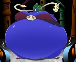 belly_expansion belly_inflation big_belly big_breasts blueberry_inflation body_inflation breast_expansion breast_inflation cleavage full_body_inflation huge_belly huge_breasts hyper hyper_belly hyper_breasts hyperflannel inflation lab_zero_games massive_belly massive_breasts midriff skullgirls spherical_inflation squigly sunken_head sunken_limbs transformation