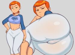 1girls ass ben_10 big_ass breasts bubble_ass bubble_butt cameltoe cartoon_network dat_ass eye_contact fat_ass_teen female female_only fully_clothed green_eyes grey_impact gwen_tennyson gwen_tennyson_(classic) huge_ass looking_at_viewer orange_hair pants pawg short_hair skin_tight solo teen teenage_girl teenager thick_thighs tight_clothing tight_pants wide_hips young