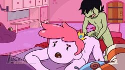 2boys adventure_time anal anal_sex animated censored gay luckylui male male/male male_only marshall_lee penis prince_gumball