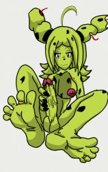 1futa areolae balls big_breasts big_penis breasts claws erection etdelart432 feet five_nights_at_freddy's five_nights_in_anime foot_fetish futa_only futanari humanoid humanoid_penis masturbation nipples nude penis smile soles solo springtrap springtrap_(fnaf) toe_ring toes