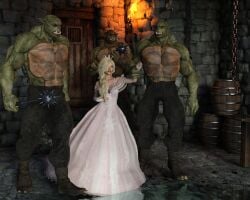 3d anal begging begging_for_mercy blonde_hair bondage bound bound_wrists captured chains defeated dungeon koopa male mario_(series) princess princess_peach pussy rape scared size_difference small_breasts that3dartist