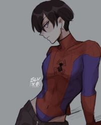 asian_male black_hair chifuyu_matsuno clothed male_only marvel marvel_comics pale_skin spider-man tokyo_revengers