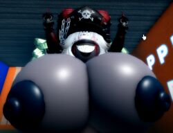 3d artist_request big_breasts breasts demon demon_girl female grey_body large_breasts roblox roblox_avatar source_request tagme