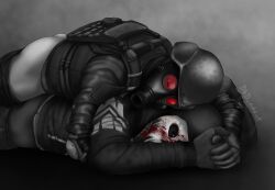 2boys anal anal_sex dark-skinned_male dark_skin dbd_addict dead_by_daylight gay hunk_(resident_evil) interracial joey_(dead_by_daylight) male/male male_only resident_evil the_legion