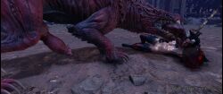 canine_penis knotted_dildo monster_cock monster_hunter monster_hunter_world odogaron