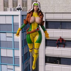 1boy 2girls 3d anna_marie athletic athletic_female big_breasts breasts busty cleavage curvaceous curvy danp female fit fit_female fortnite gwen_stacy hips hourglass_figure huge_breasts human large_breasts legs light-skinned_female light_skin lips male male/female marvel marvel_comics mutant peter_parker rogue_(fortnite) rogue_(x-men) spider-gwen spider-man spider-man_(series) straight thick thick_legs thick_thighs thighs top_heavy upper_body voluptuous wide_hips x-men