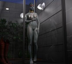 1girls 3d alien alien_girl asari athletic bath bathroom blue_skin breasts daz3d daz_studio female jackgb mass_effect mass_effect_2 naked nipples nude samara solo tagme