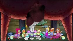 1boy 7girls big_penis cetacean crab crustacean edit female fish male mr_krabs multiple_girls nude nude_male open_mouth pearl_krabs penis red_body screenshot_edit shitpost sperm_whale spongebob_squarepants whale