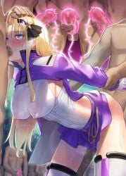 1girls 6+boys 8boys big_breasts blonde_hair breasts censored crying cum cum_drip cum_inside deepthroat defeated defeated_heroine doggy_style female femsub forced forced_oral hair_ornament lasso long_hair magical_girl male mosaic_censoring multiple_boys multiple_males nipples_visible_through_clothing ohlia onahole original purple_eyes pussy_juice rape restrained short_skirt skirt spitroast stockings thighhighs tight_clothing