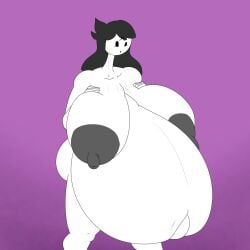 areolae big_breasts breasts hyper_breasts hyper_pregnancy jaiden_animations jaidens_mom nipples pregnant secca_(artist)