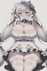 ai_generated azur_lane formidable_(azur_lane) huge_breasts stable_diffusion thick_thighs wide_hips yo_dayo_(ai)