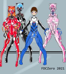 asuka_langley_sohryu bulge fdczero female goo_transformation large_ass large_breasts mari_illustrious_makinami neon_genesis_evangelion nipples pre-transformation rebuild_of_evangelion rei_ayanami sex_doll shinji_ikari thick_thighs transformation what wide_hips